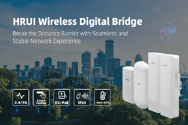 HRUI Long-range Transmission Outdoor Wireless Bridge