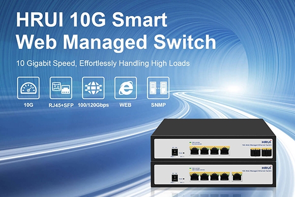 New Arrival, HRUI 10G Smart Web Managed Switch